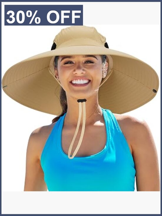 Women\'s UPF 50+ Wide Brim Bucket Hat Waterproof Sun Hat for Fishing Hiking main image 4